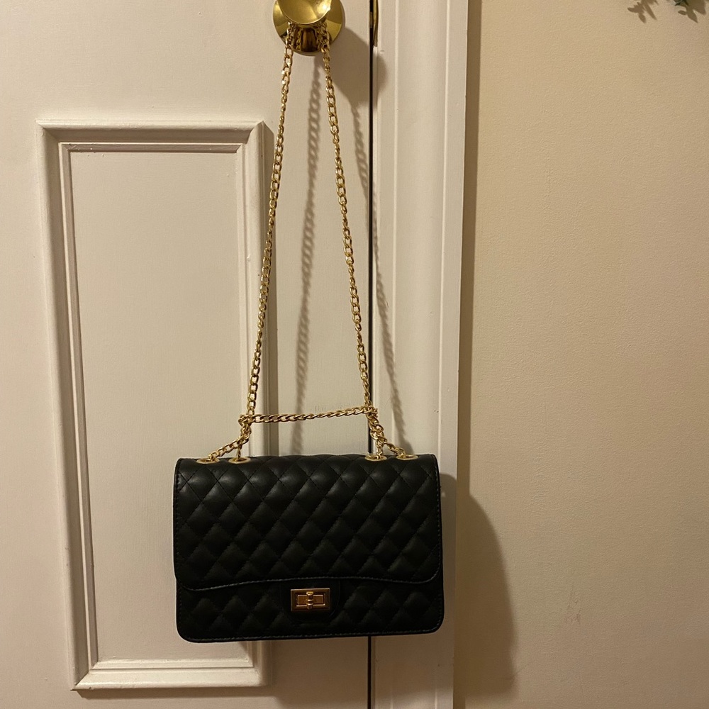 Black Pink Lily Purse